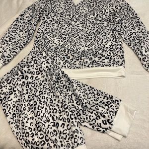 Track suit cheetah print